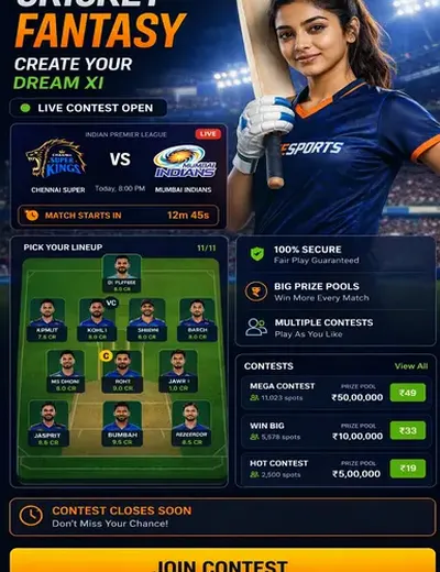 Iplsaata (ipl saata) fantasy cricket & matchday visual 3